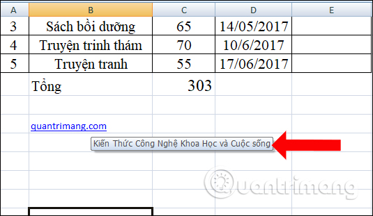 How to create suggestions for Hyperlink in Excel Picture 4