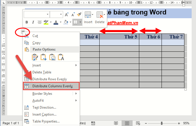 How to create tables and tables in Word - Instructions on how to create tables and tables in Word 2007, 2010, 2013, 2016 Picture 13