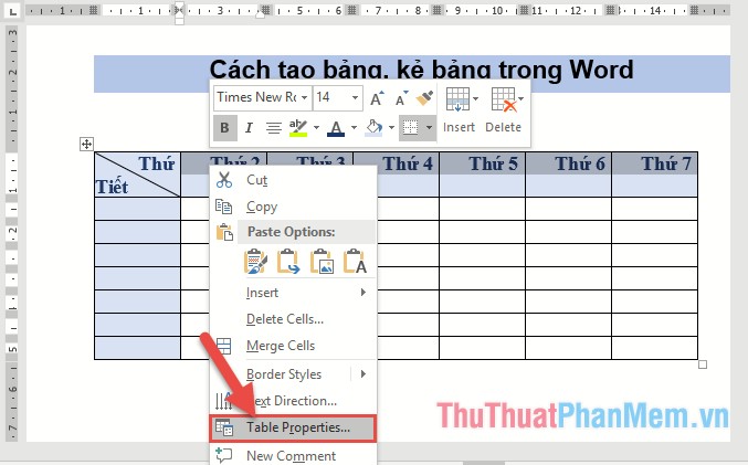 How to create tables and tables in Word - Instructions on how to create tables and tables in Word 2007, 2010, 2013, 2016 Picture 15