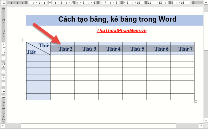 How to create tables and tables in Word - Instructions on how to create tables and tables in Word 2007, 2010, 2013, 2016 Picture 17