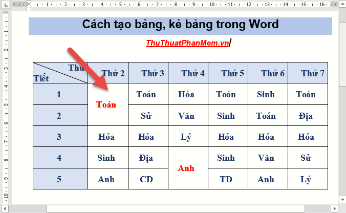 How to create tables and tables in Word - Instructions on how to create tables and tables in Word 2007, 2010, 2013, 2016 Picture 19