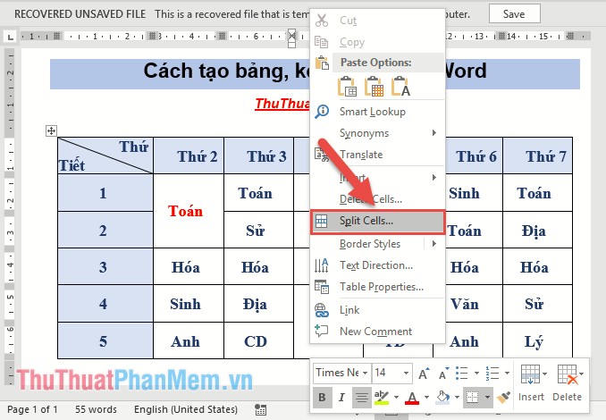 How to create tables and tables in Word - Instructions on how to create tables and tables in Word 2007, 2010, 2013, 2016 Picture 20