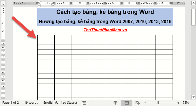 How to create tables and tables in Word - Instructions on how to create tables and tables in Word 2007, 2010, 2013, 2016 Picture 6