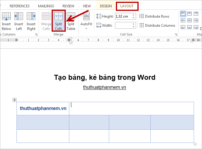 How to create tables, draw tables in Word