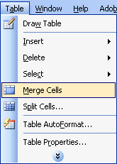 How to create tables in Office 2003 Picture 12