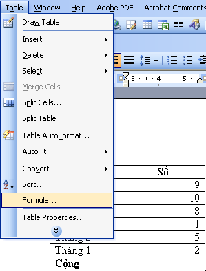 How to create tables in Office 2003 Picture 28