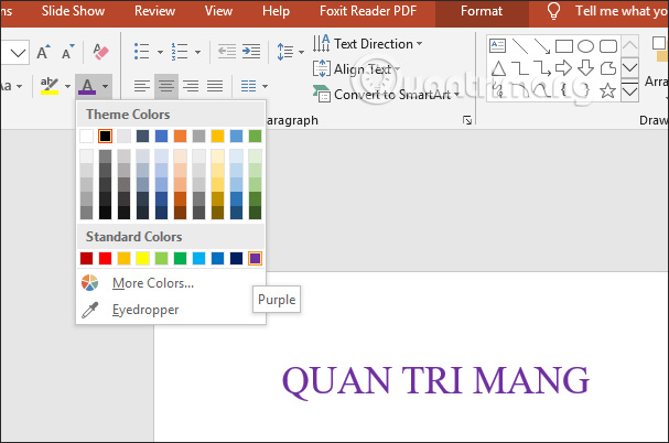 How to create text color changing effects in PowerPoint Picture 15