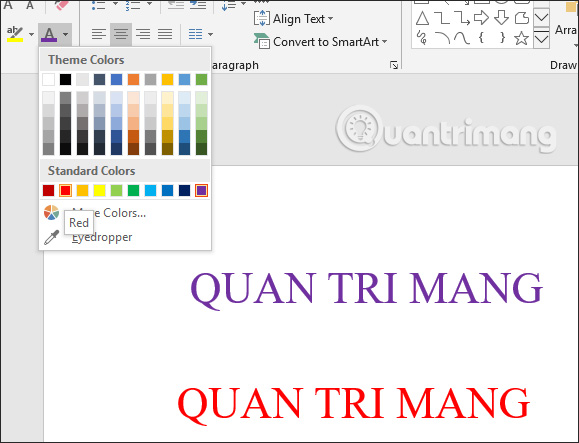 How to create text color changing effects in PowerPoint Picture 18