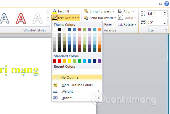 How to create text effects in PowerPoint Picture 4