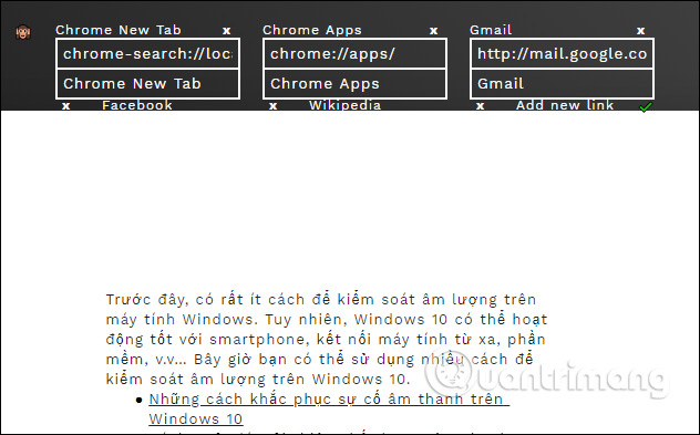 How to create text on New Tab Chrome Picture 6