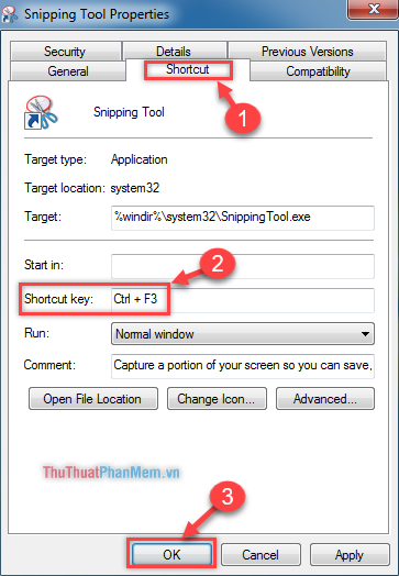 How to create the Snipping Tool shortcut Picture 6