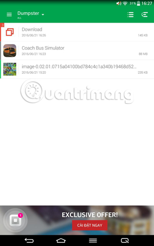 How to create trash for Android with Dumpster Picture 10