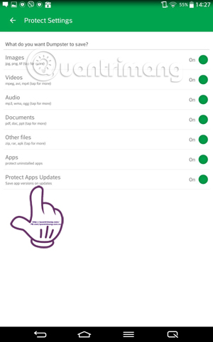 How to create trash for Android with Dumpster Picture 7