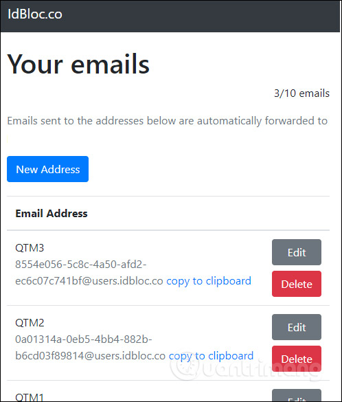 How to create virtual email on IdBloc Picture 10