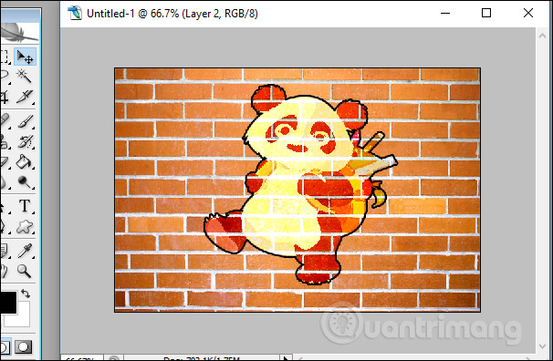 How to create wall paintings in Photoshop Picture 7