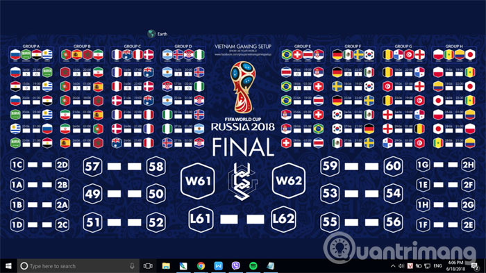 How to create wallpaper to update the results of the 2018 World Cup Picture 6