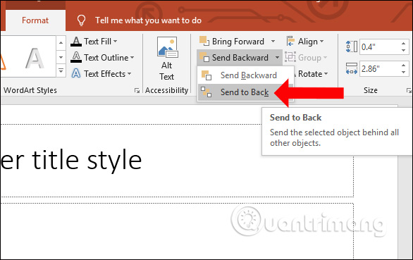 How to create Watermark on PowerPoint Picture 6