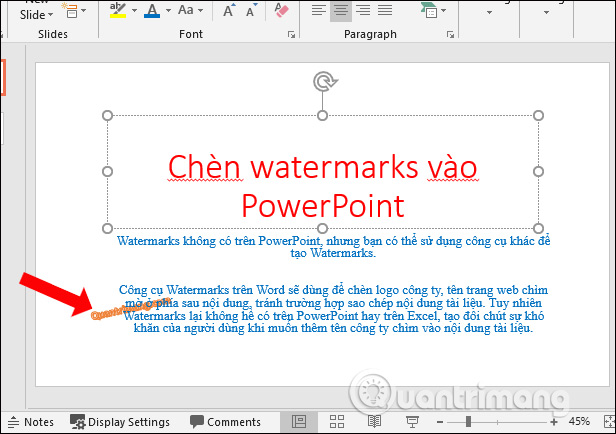 Как сделать водяной знак в powerpoint