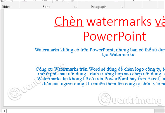 How to create Watermark on PowerPoint Picture 9