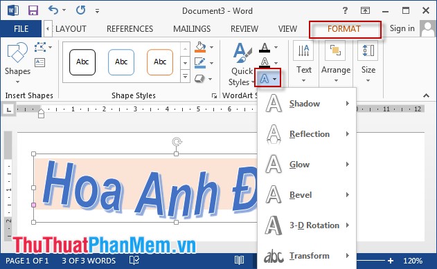 How to create word art in Word Picture 10