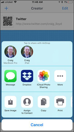 How to create your own QR code on iPhone phones Picture 6