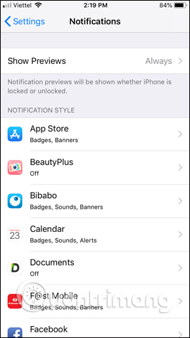How to customize notifications on iPhone Picture 5