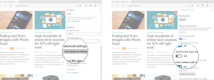 How to customize privacy settings on Edge browser Windows 10? Picture 22
