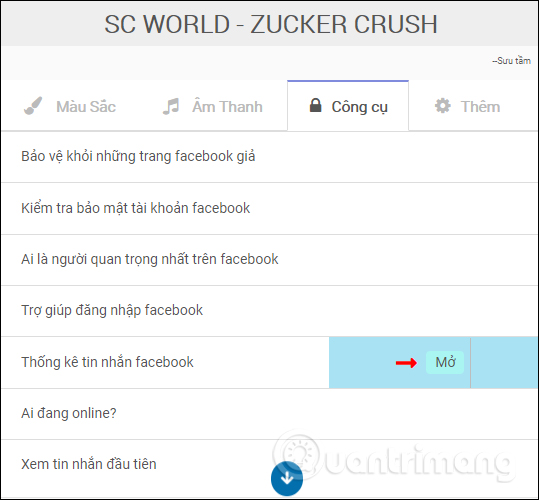 How to customize the Facebook interface with SC World Picture 13