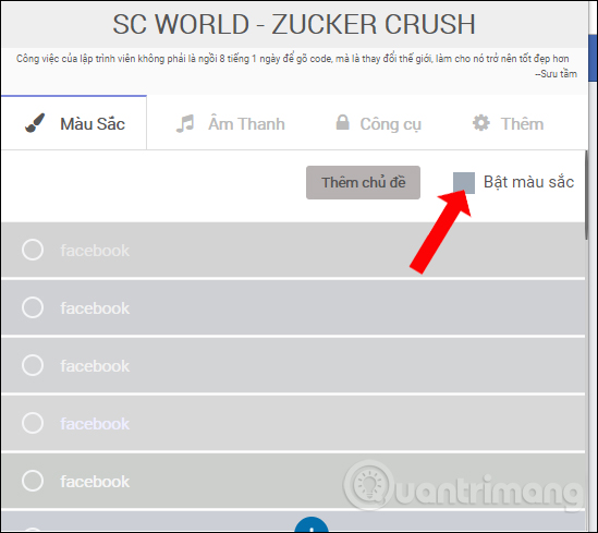 How to customize the Facebook interface with SC World Picture 6