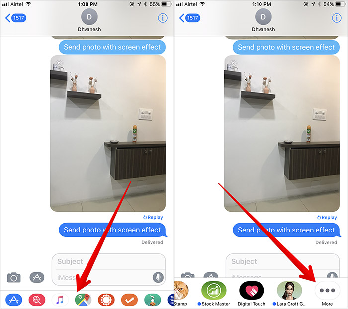 How to customize the iMessage application tray on iPhone and iPad Picture 1