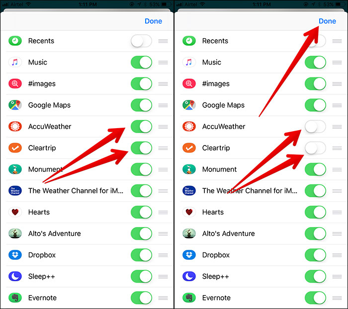 How to customize the iMessage application tray on iPhone and iPad Picture 5