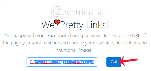 How to customize the link share on Facebook Picture 3