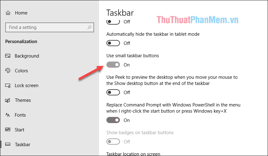 How to customize the Taskbar in Windows 10 Picture 14