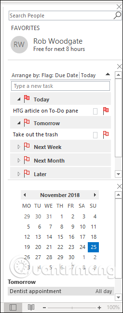 How to customize the To-Do pane in Outlook Picture 4
