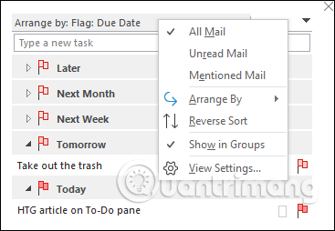 How to customize the To-Do pane in Outlook Picture 8