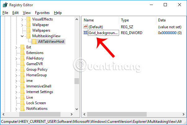 How to customize transparency Alt-Tab table Windows 10 Picture 8