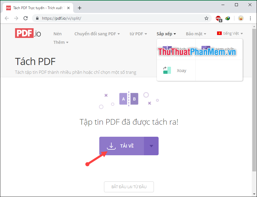 How to cut a PDF file into any small number of pages Picture 9