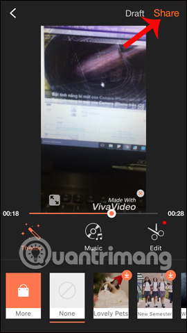How to cut iPhone videos using VivaVideo Picture 12
