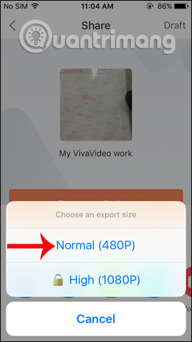 How to cut iPhone videos using VivaVideo Picture 14