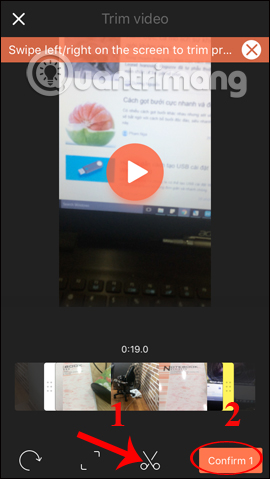 How to cut iPhone videos using VivaVideo Picture 8