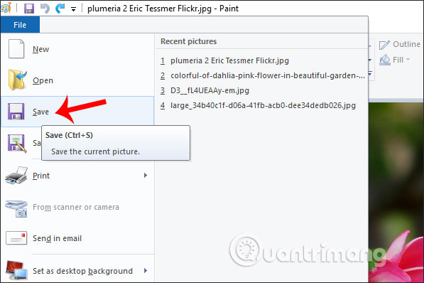 How to cut the image with Paint Picture 8