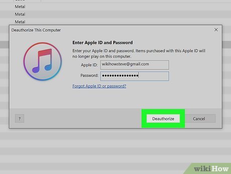 How to Deauthorize iTunes Picture 6