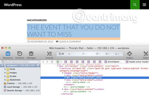 How to debug websites on iPad Picture 7