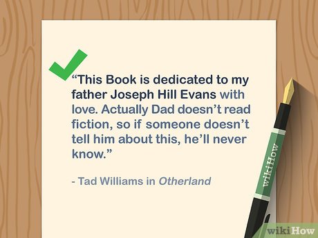 How to Dedicate a Book Picture 9