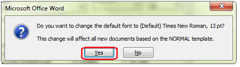 How to default the font in the word Picture 3
