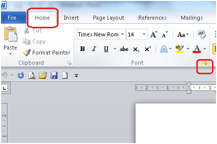 How to default the font in the word Picture 7