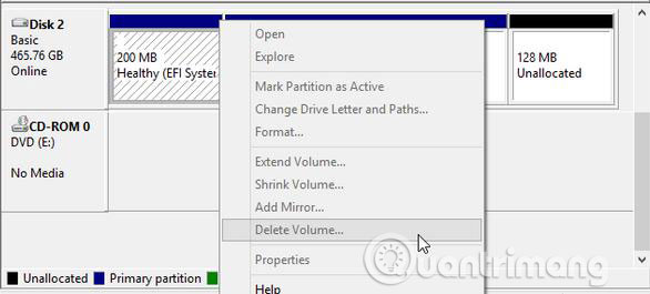 How to delete a drive cannot be deleted with Disk Management Picture 2