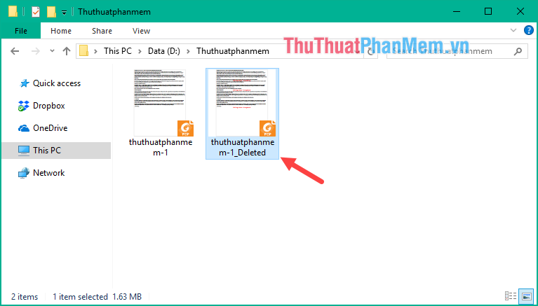 How to delete a page in PDF - Delete 1 page of any document in a PDF file Picture 9