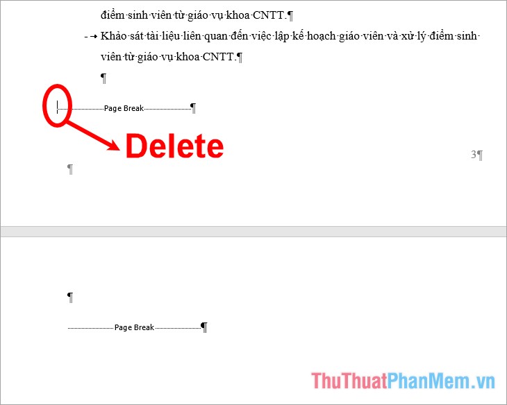 How to delete a page in Word Picture 9