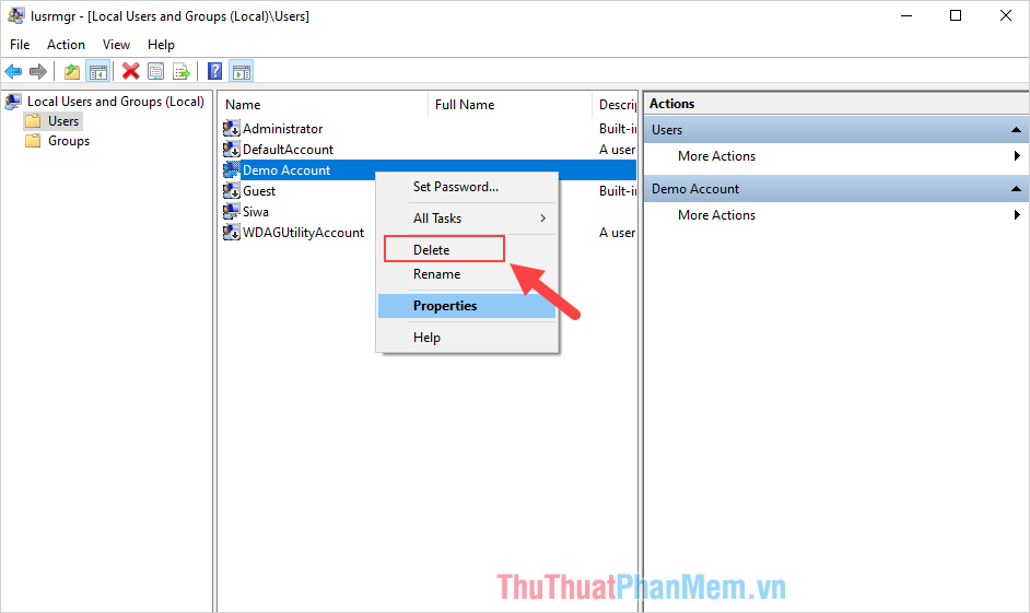 How to delete Account, User in Win 10 Picture 13